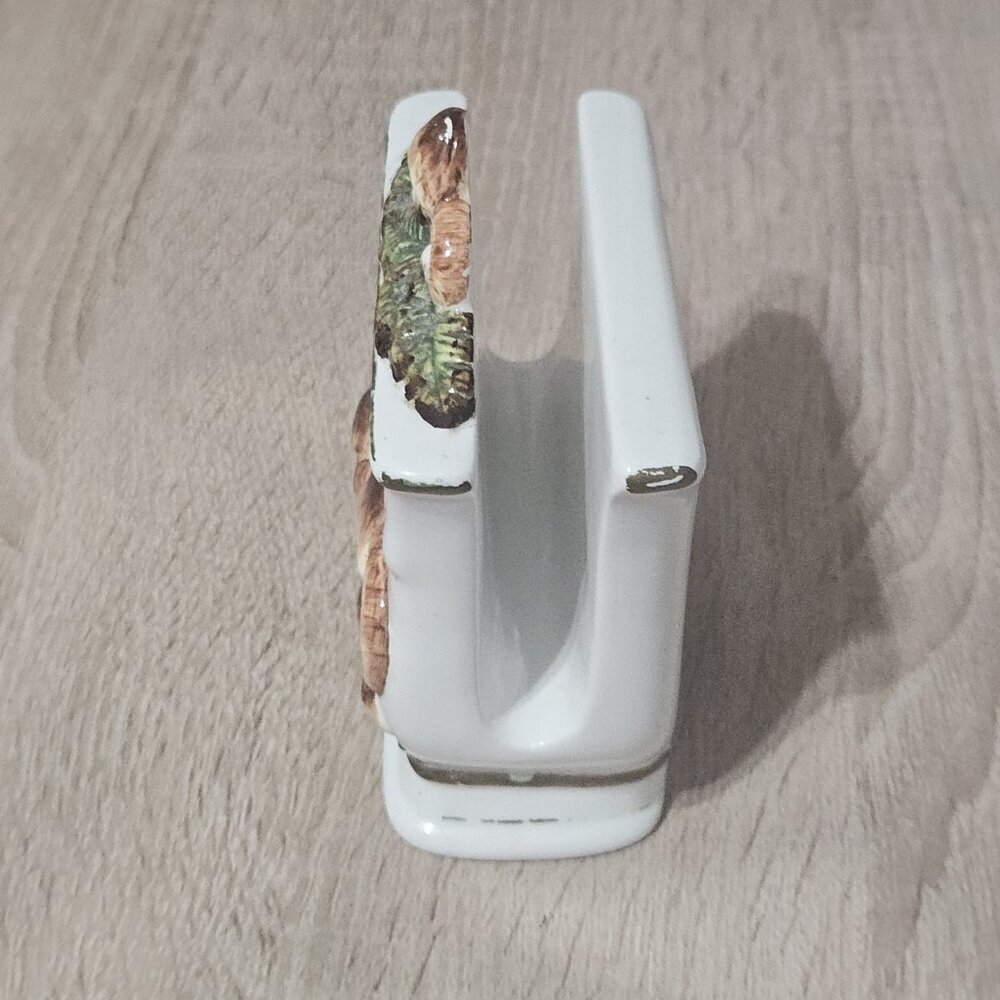 Vintage Mushroom Napkin Holder Home Decor Retro Magical Kitchen Ceramic - Picture 3 of 10